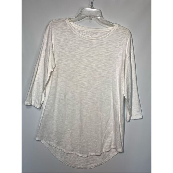 - Chico's Women's The Ultimate Drop Shoulder T-Shirt White Small - Picture 1 of 7